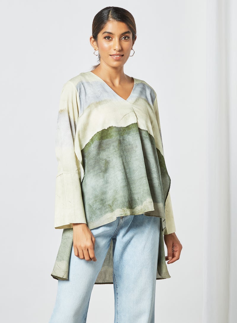 CORD High-Low Hem Top Multicolour - Image 1