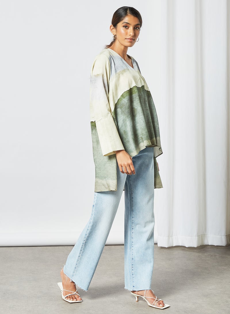 CORD High-Low Hem Top Multicolour - Image 3