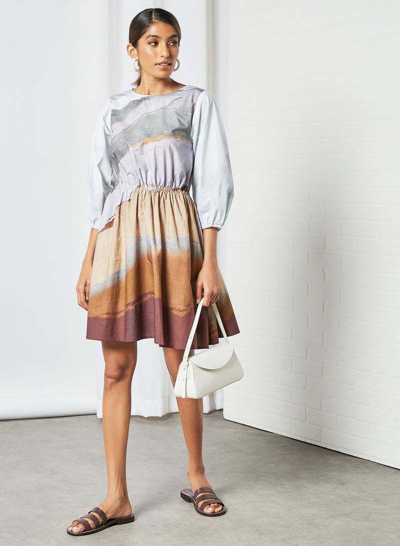 CORD - All-Over Print Dress Multicolour - Image 1