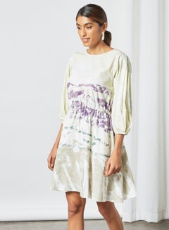Elasticated Waist Dress Multicolour