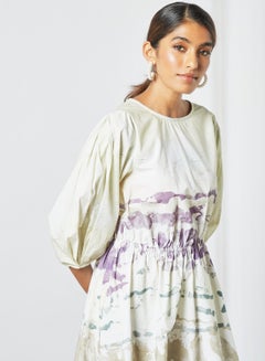 CORD Elasticated Waist Dress Multicolour  - Image 3