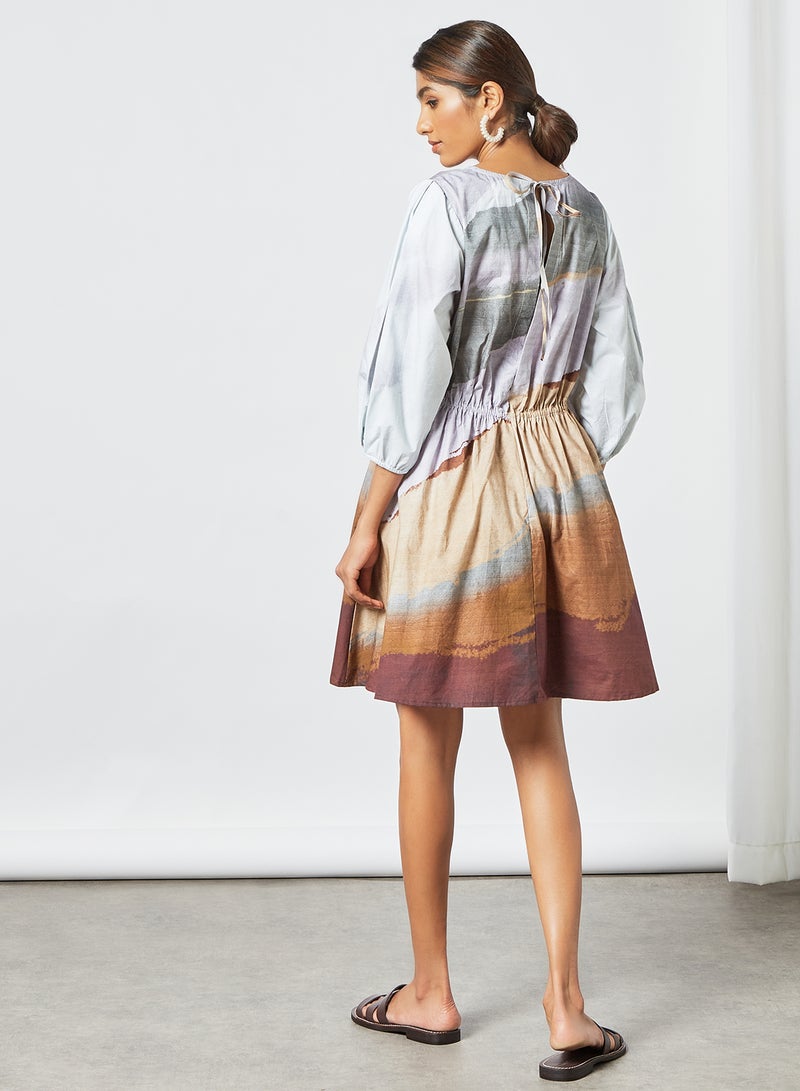 CORD - All-Over Print Dress Multicolour - Image 1