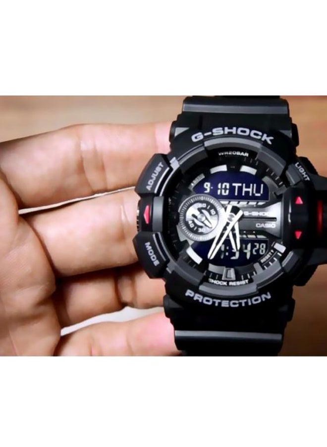 كاسيو ساعة رقمية/ بعقارب جي-شوك طراز GA400-1B للرجال - Image 5