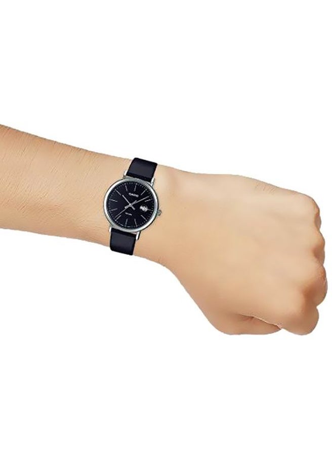 كاسيو ساعة يد بعقارب مقاومة للماء بتصميم مستدير وسوار من الجلد طراز Mtp-E320Rl-1E للرجال - Image 4