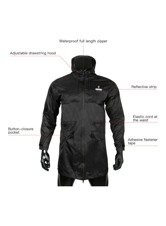 Generic Long Waterproof Hooded Jacket - Image 3