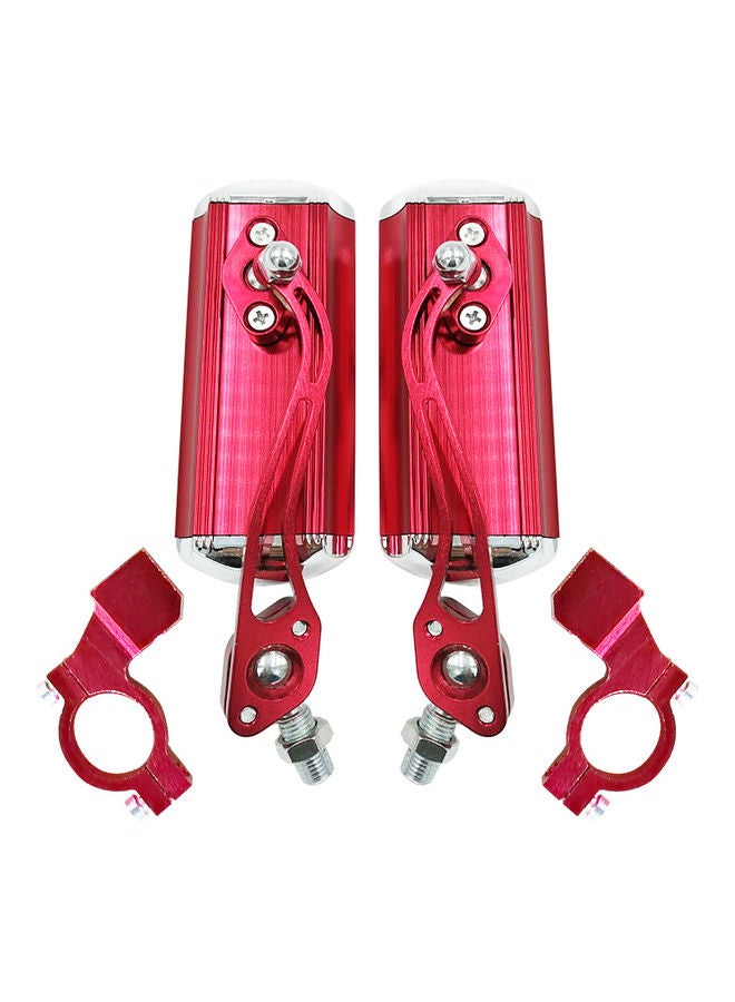 طقم مرايا للرؤية الخلفية للدراجة قابلة للتعديل مكون من قطعتين - Image 3