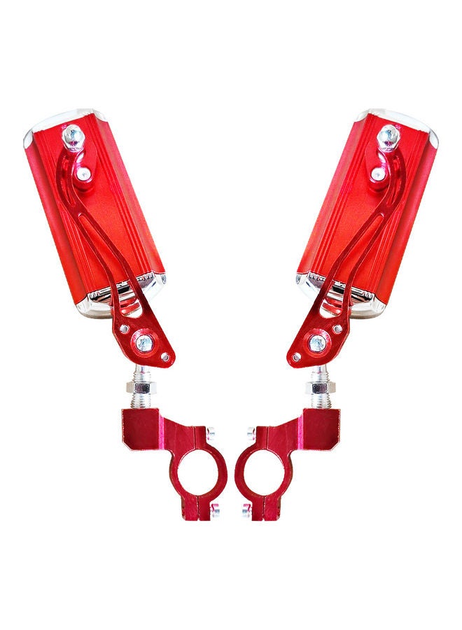 طقم مرايا للرؤية الخلفية للدراجة قابلة للتعديل مكون من قطعتين - Image 4