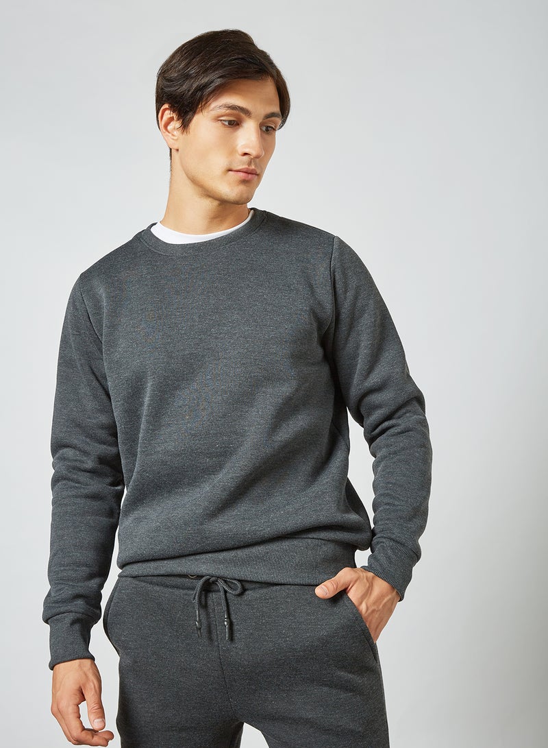 Crew Neck Sweatshirt Grey