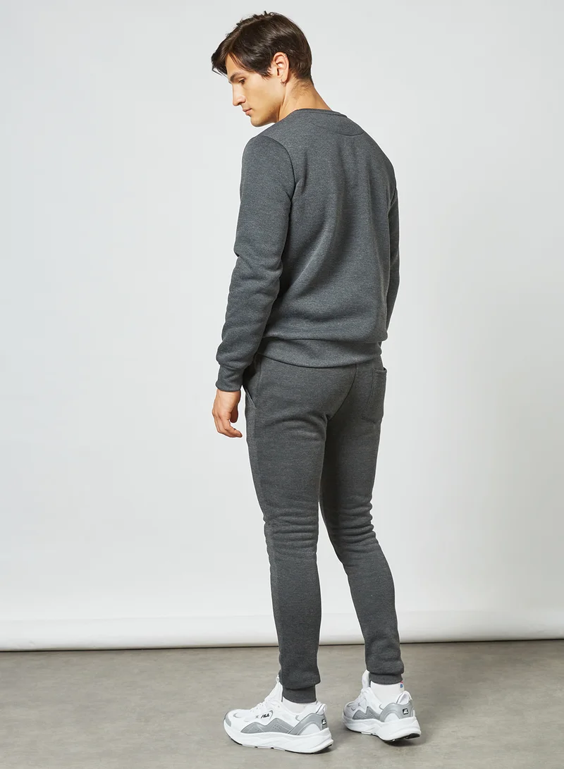 BRAVE SOUL Crew Neck Sweatshirt Grey