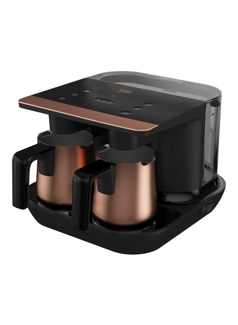 Turkish Coffee Machine with Two Pot 6.0 L 1100.0 W TKM8961B Black/Brown