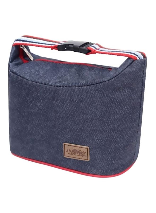 CYTHERIA Thermal Ice Cooler Insulated Lunch Bag Blue/Red 15x13.5x21cm  - Image 2