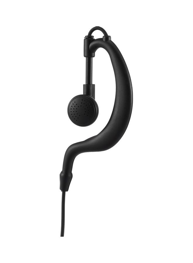 G Shape Earpiece Headset Black