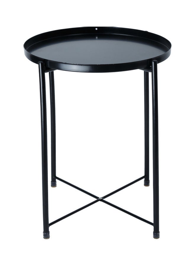 Metal End Table Black 52 x 48 x 4cm - v1623406021/N48106365A_1