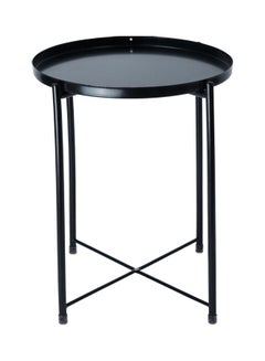 ikayaa Metal End Table Black 52 x 48 x 4cm  - Image 1