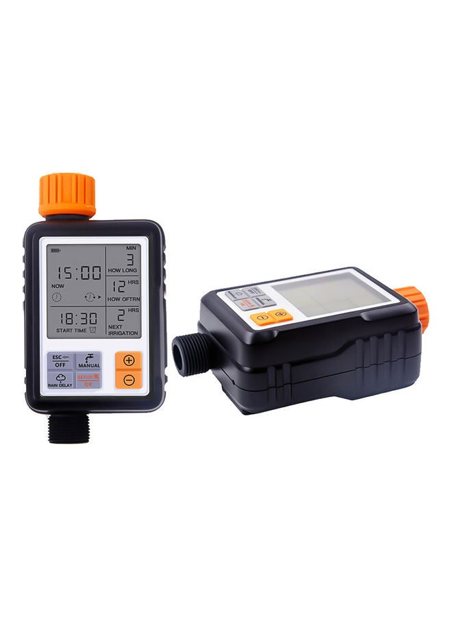 EzzySo - Large Screen Automatic Watering Timer Black/Orange - Image 1