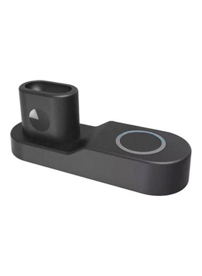 EzzySo 4-In-1 Wireless Charger Charging Stand Dock Station For Apple iWatch/iPhone/AirPods Black  - Image 1