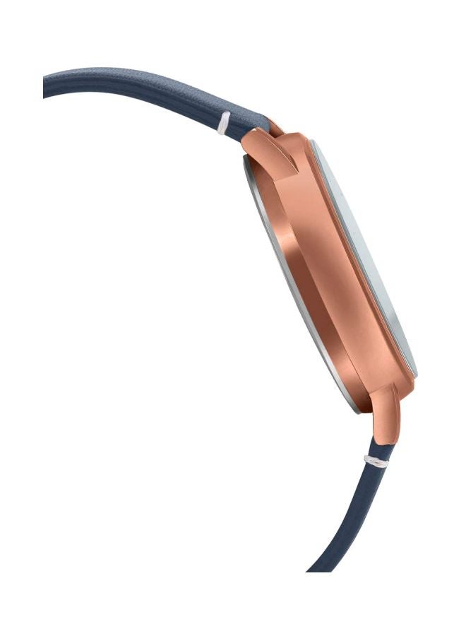 كاسيو ساعة يد بعقارب مقاومة للماء بسوار من الجلد طراز MTP-E320RL-2E - قياس 47 مم - لون أزرق للرجال - Image 4