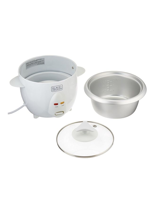 بلاك اند ديكر قدر طهي لكأس واحد من الأرز 0.6 L 350 W RC650-B5 أبيض\فضي\شفاف  - Image 5