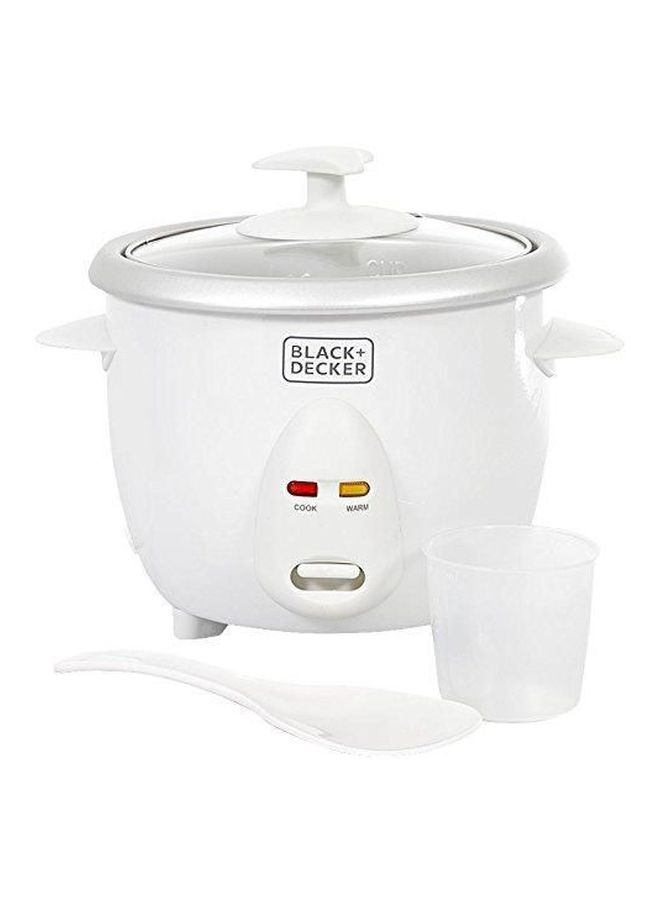 بلاك اند ديكر - قدر طهي لكأس واحد من الأرز 0.6 L 350 W RC650-B5 أبيض\فضي\شفاف - Image 1