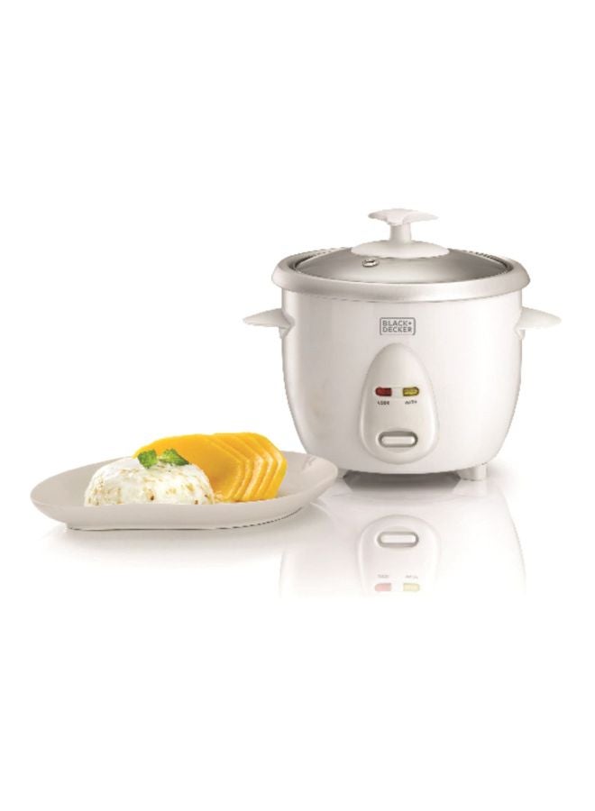 بلاك اند ديكر - قدر طهي لكأس واحد من الأرز 0.6 L 350 W RC650-B5 أبيض\فضي\شفاف - Image 1
