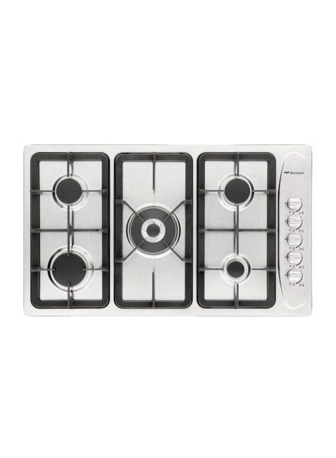 موقد غاز بـ5 شعلات مدمجة من الاستانلس ستيل لضمان السلامة BO293MNL فضي/ أسود