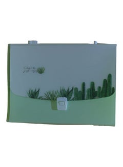 Pure Color Organ Bag Lock Multilayer A4