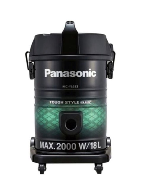 مكنسة كهربائية بقدرة 2000 وات 18 L 2000 W MC-YL633 أسود/أخضر