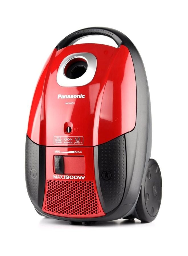 Panasonic Vacuum Cleaner 6 L 1900 W Mc-Cg711R747 Red/Grey  - Image 3