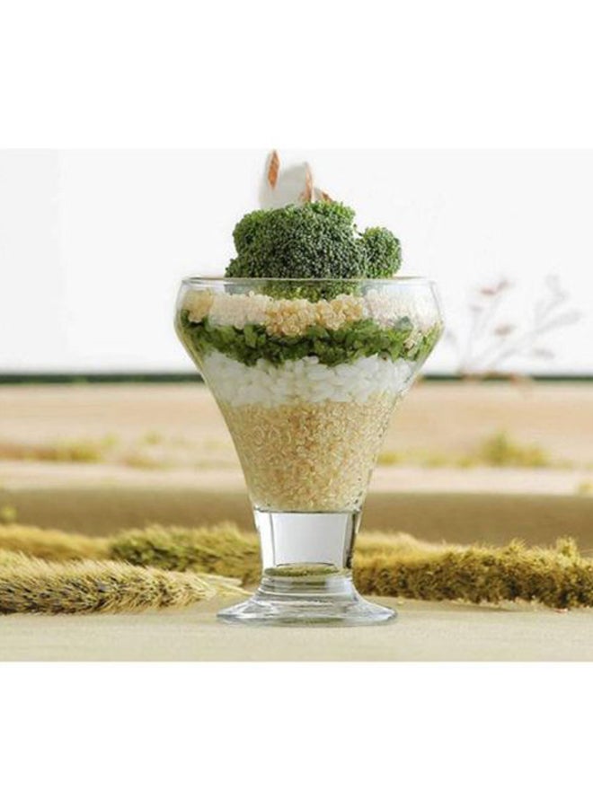 لاف مجموعة أكواب زجاجية للآيس كريم من 6 قطع شفاف 305ملليلتر - Image 3