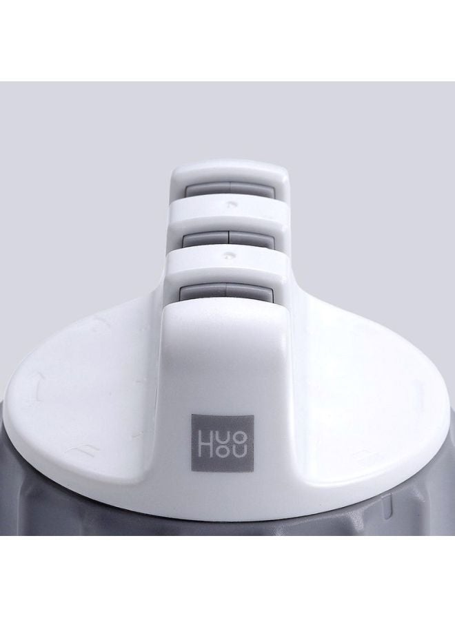 Xiaomi Stone Trible Wheel Whetstone One-handed Super Suction Knife Sharpener Sharpen Grey - Image 3