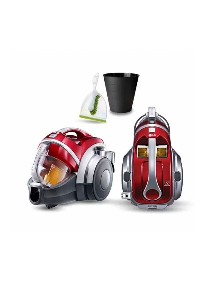 إل جي مكنسة كهربائية 2000 W Vk7320Nhar أحمر/أسود/فضي - Image 4