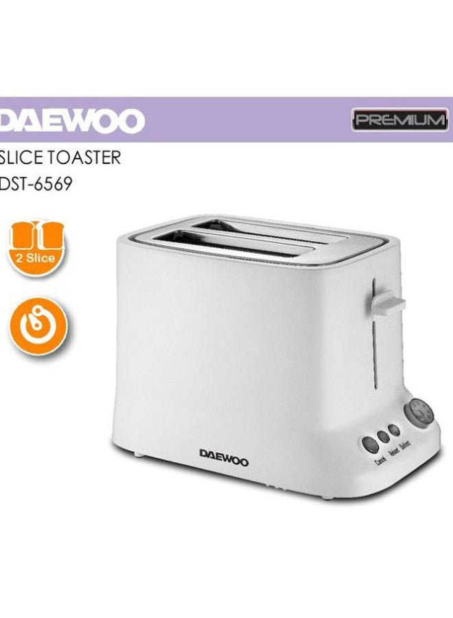 دايو محمصة من الستانلس ستيل من فتحتين بقوة 850 وات 850.0 W DST-6569 أبيض - Image 3