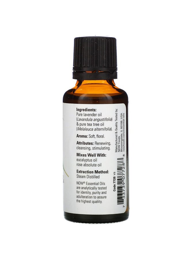 Now Foods Lavender And Tea Tree Blend Essential Oil White/Black 30ml  - Image 3