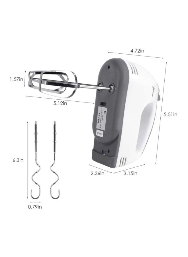 Portable Handmixer 180W 180.0 W HE-133 White/Grey/Silver - v1623429207/N33658931A_5