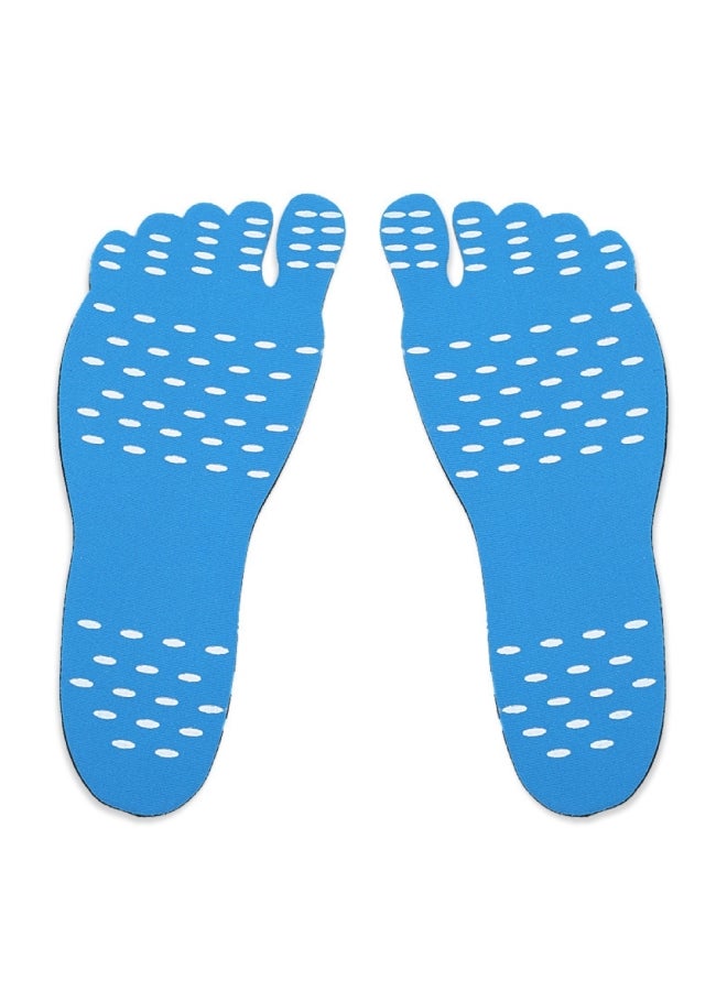 Generic Waterproof Elastic Cloth Adhesive Anti Skid Foot Sticker Beach Insoles Shoes Pad Set - Image 1