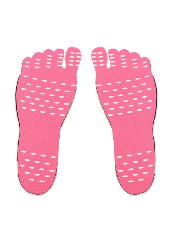 Generic Waterproof Elastic Cloth Adhesive Anti Skid Foot Sticker Beach Insoles Shoes Pad Set - Image 1