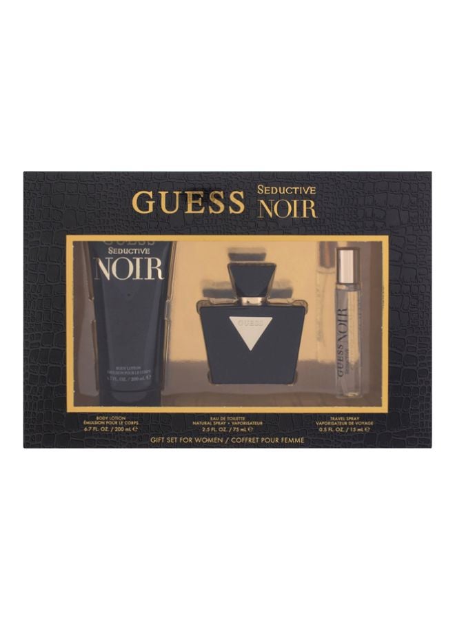 جس مجموعة سيديوكتيف نوار (عطر EDT + بخاخ سفر + لوشن للجسم) EDT 75 مل، بخاخ سفر 15 مل، لوشن للجسم 200 مل - Image 2