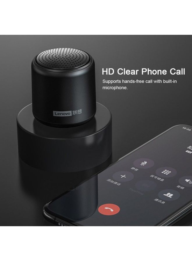 Lenovo Mini Wireless Bluetooth 5.0 Speaker L01 Black  - Image 2