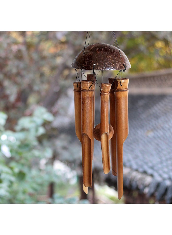 Bamboo Wind Chime Brown 24.85x12.95x8.9cm - Image 2