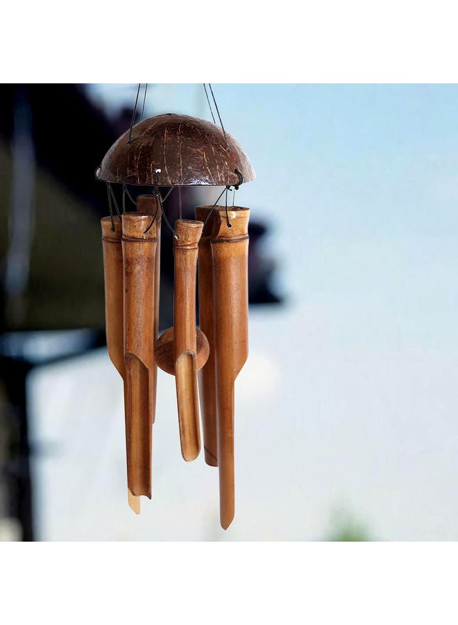 Bamboo Wind Chime Brown 24.85x12.95x8.9cm - Image 3