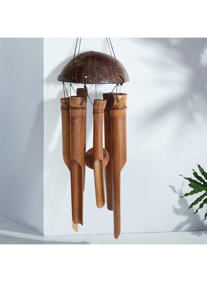 Bamboo Wind Chime Brown 24.85x12.95x8.9cm - Image 4