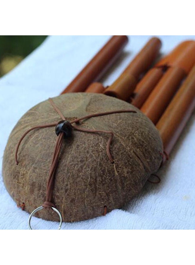 Bamboo Wind Chime Brown 24.85x12.95x8.9cm - Image 5