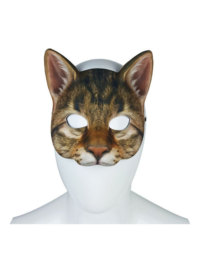 Lifelike Cat Half Face Cover Masquerade - Image 2