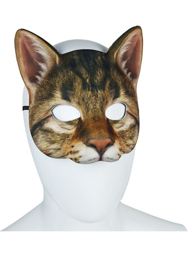 Lifelike Cat Half Face Cover Masquerade - Image 4