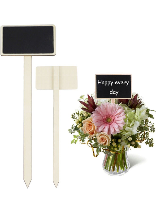 20-Piece Mini Wood Blackboard Pot Label Tags 24.7x7.4x0.5cm - Image 2