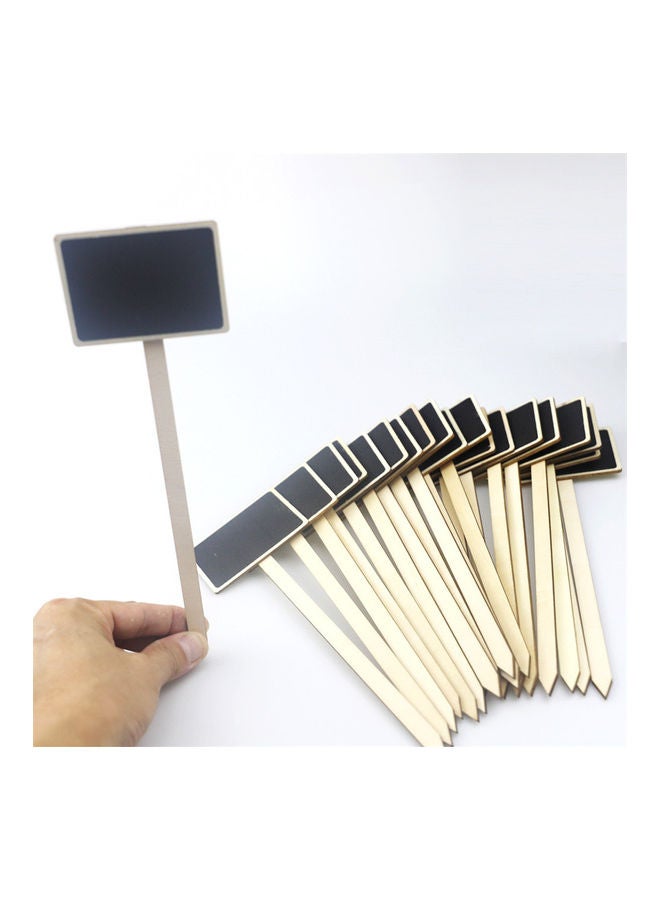 20-Piece Mini Wood Blackboard Pot Label Tags 24.7x7.4x0.5cm - Image 3