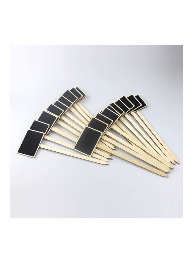 20-Piece Mini Wood Blackboard Pot Label Tags 24.7x7.4x0.5cm - Image 5