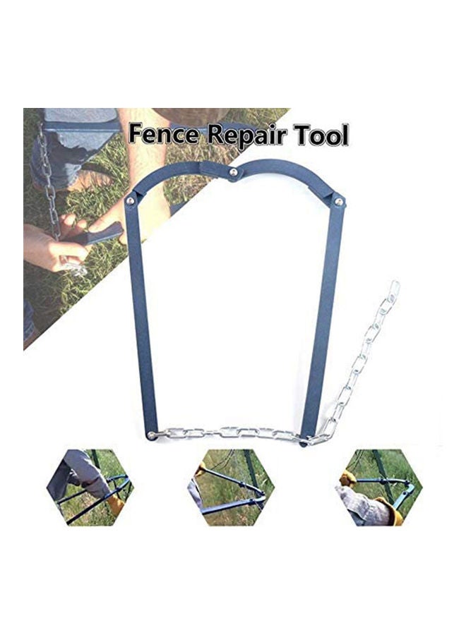 Generic Portable Garden Yard Farm Fence Tool Blue/Silver  - Image 3
