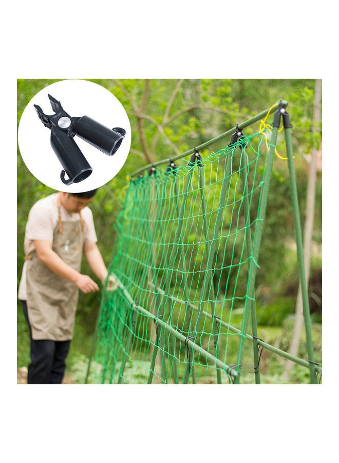 Generic 6-Piece Clip Awning Plant Bracket Pipe Support Holder Black  - Image 3