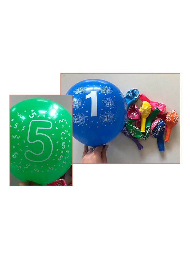 100-Piece Number Figure Party Decor Balloons - Image 4